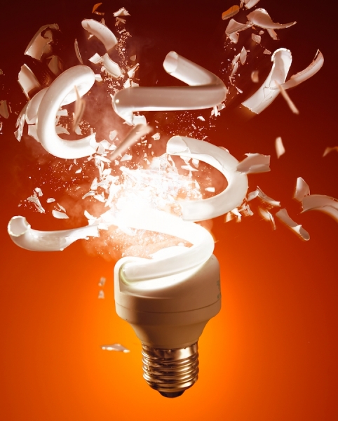 Photograph Dennis Pedersen Light Bulb Explosion on One Eyeland
